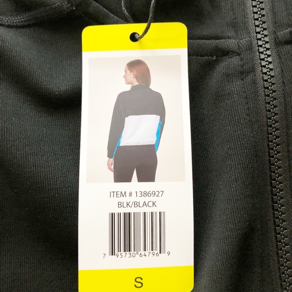 DKNY Sport Half Zip Pullover White/Black NWT - Picture 5 of 8